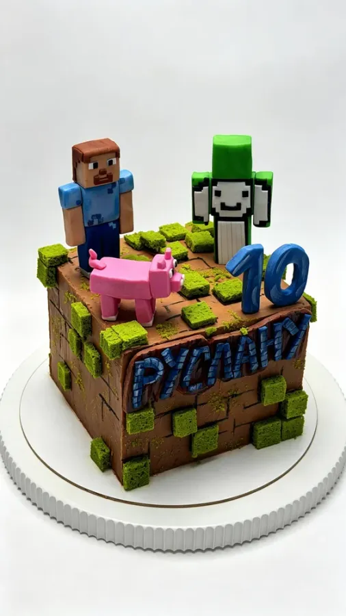 Торт «Minecraft», день рождения - торт на заказ, «Очень Вкусно», Ставрополь